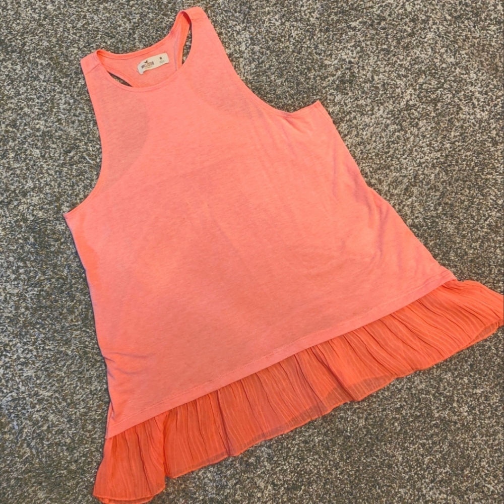Juniors Hollister Coral Medium Tank